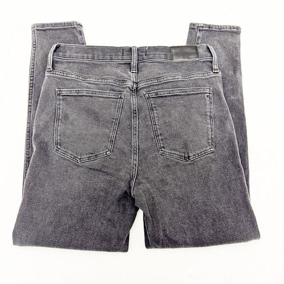 Madewell 10" High-Rise Skinny Denim Jeans Vintage Charcoal Wash Size 31 - Picture 5 of 9